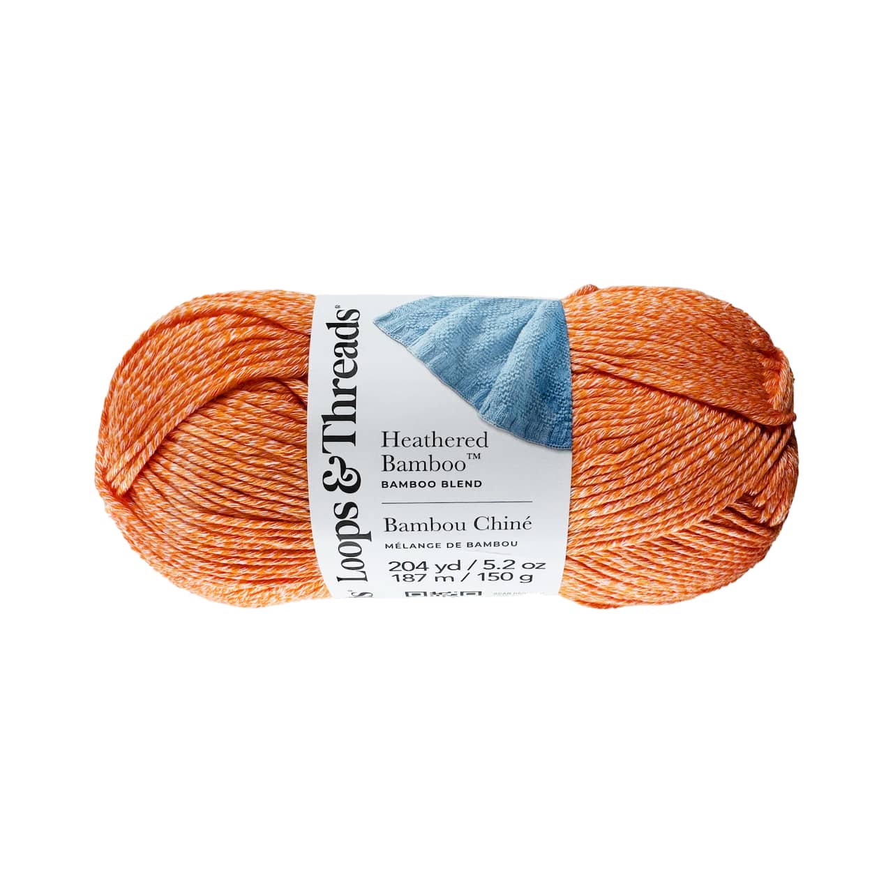 8 Pack: Heathered Bamboo™ Yarn by Loops & Threads®